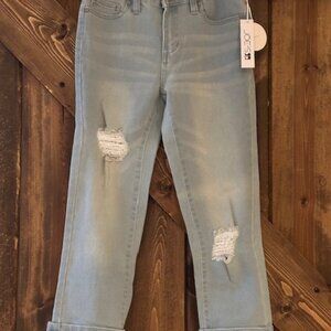 Joe's Jeans Girl's Kids The Rocker Mid Rise Crop Skinny Kids So Soft Sz 14 NWT